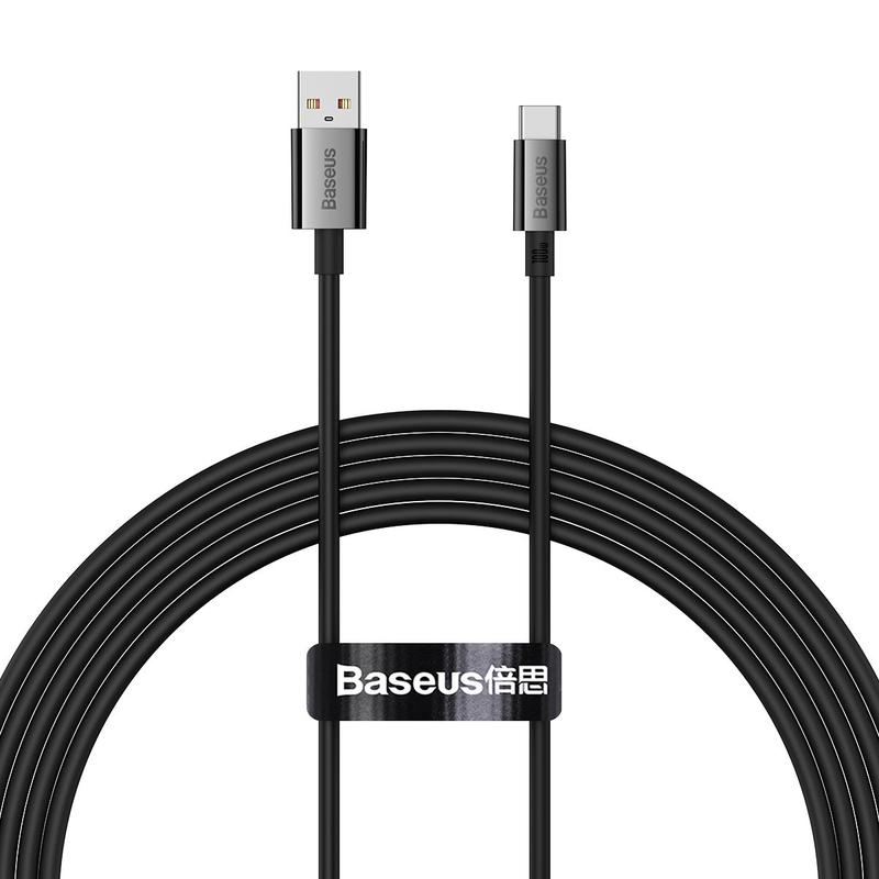 Cable de datos y carga USB-A - USB-C Baseus Superior Series, 100W, 2m, Negro P10320102114-02