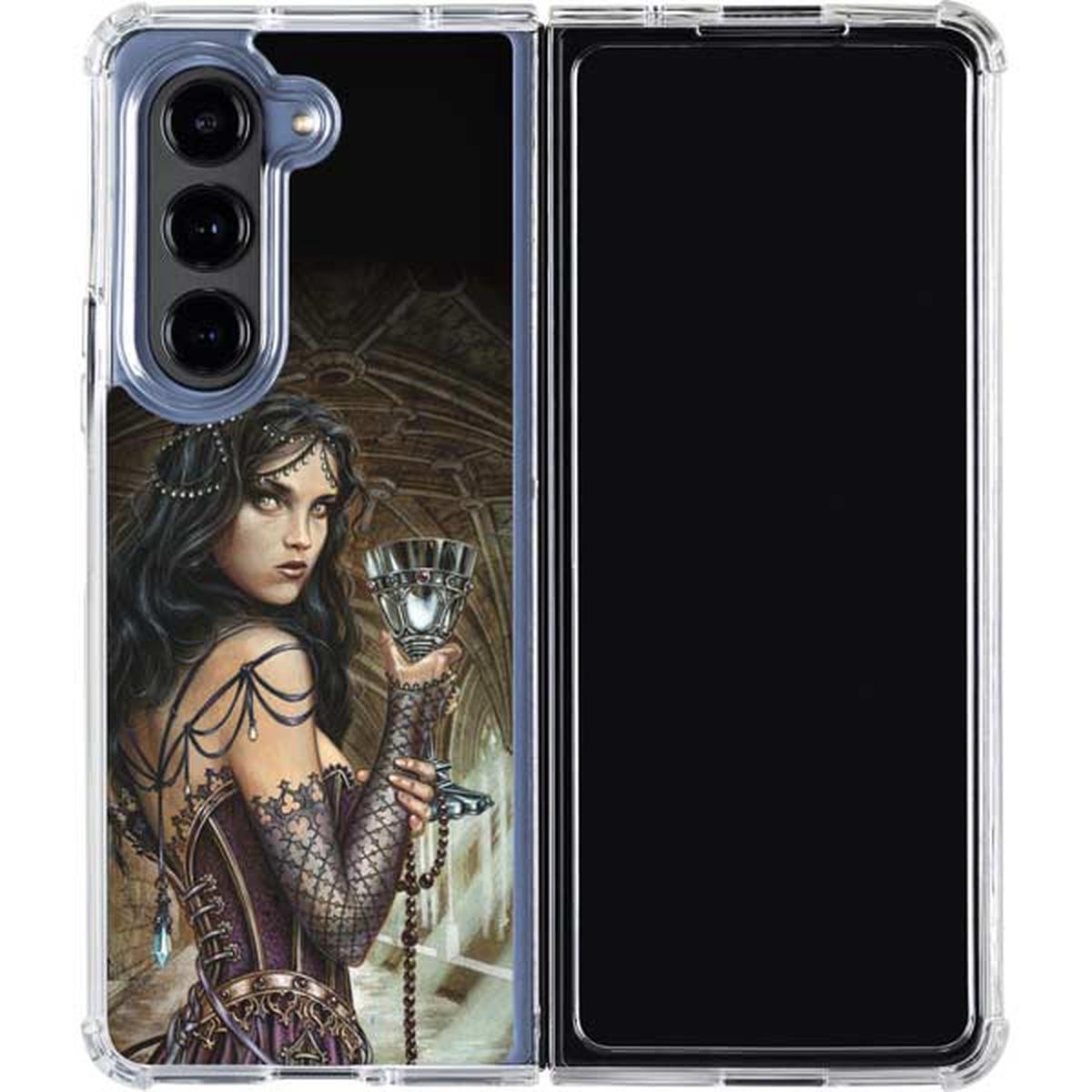 Alchemy Carta Name Of The Rose Galaxy Z Fold5 5G Clear Case
