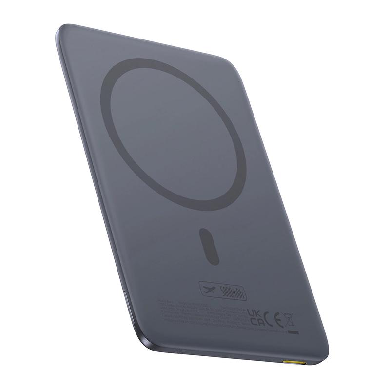 Batera Externa Inalmbrica Baseus PicoGo AM41, 5000mAh, 20W, PD + FQI, 1 x QI - 1 x USB-C, Gris P1007680C813-00