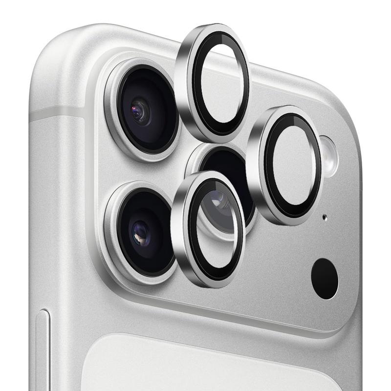 Folie de proteccin Cmara Trasera Blueo Metal Frame para Apple iPhone 17 Pro Max / 17 Pro, Cristal Templado, Plateada