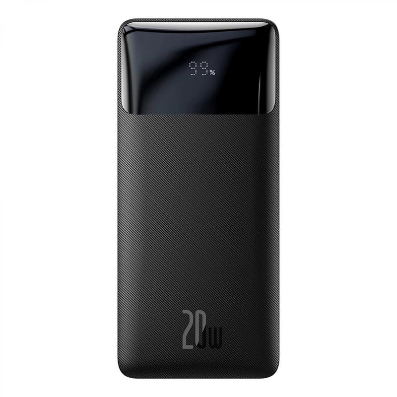 Batera Externa Baseus Bipow, 20000mAh, 20W, QC + PD, 1 x USB-C - 2 x USB-A, Negra PPBD050501