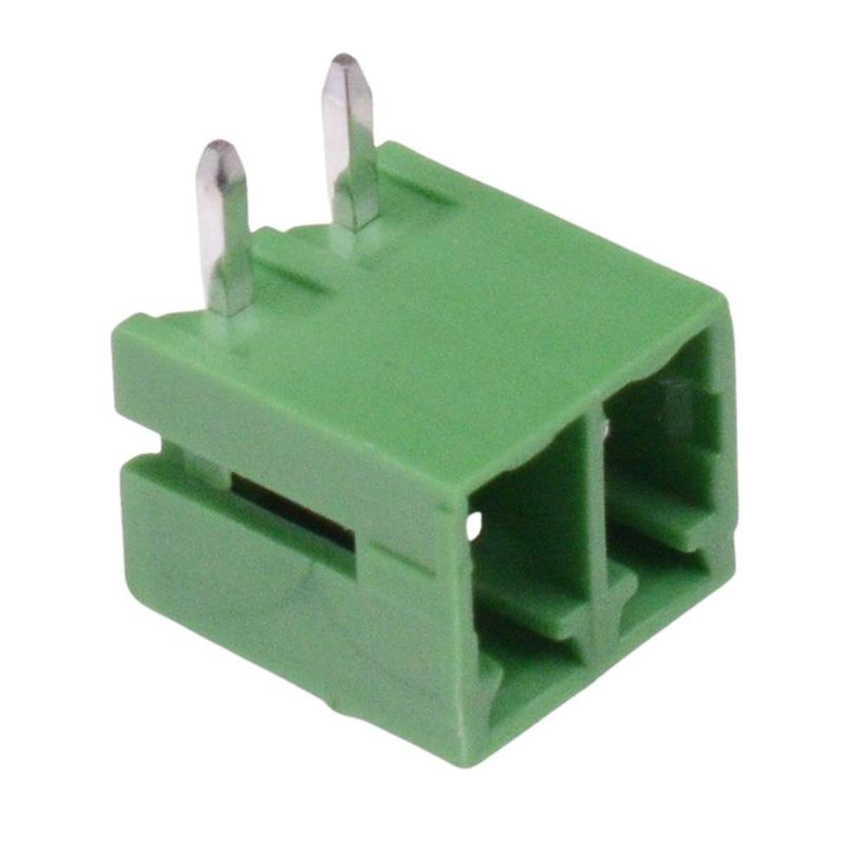 2-Way 3.81mm Right Angle Closed Header 8A 300V