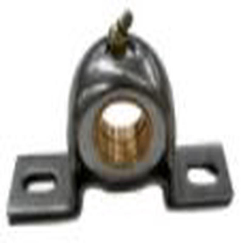 1" Pipe (1.287" Id) Bronze/alum Brg Complete - 304 Sst (top & Bottom Strap Style With Grease Fitting)