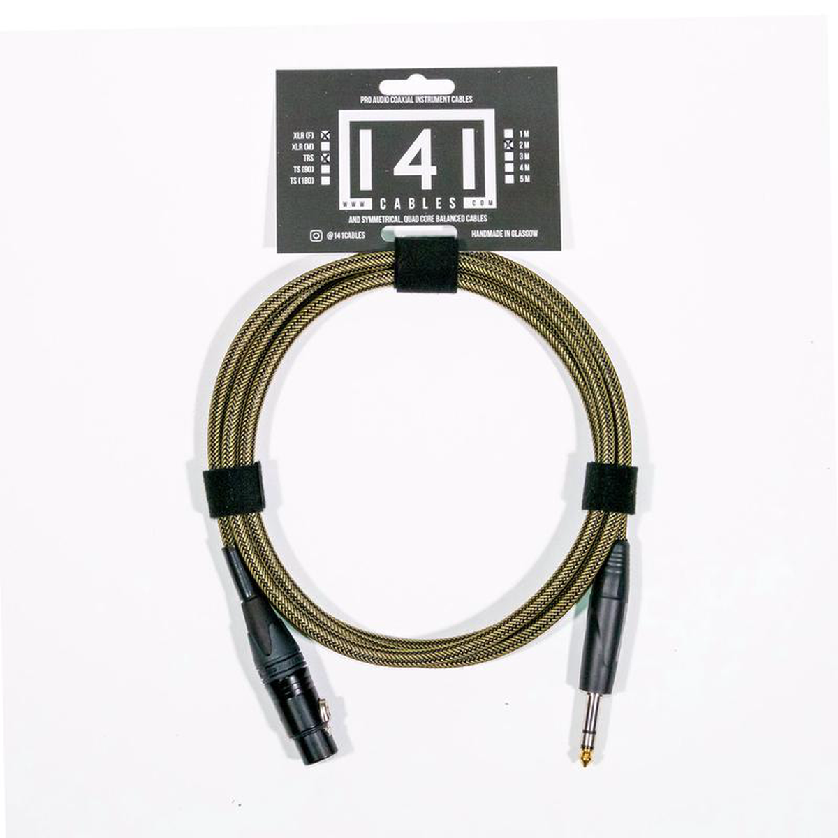 141 Cables XLR (Female) 8211 TRS Cable Gold