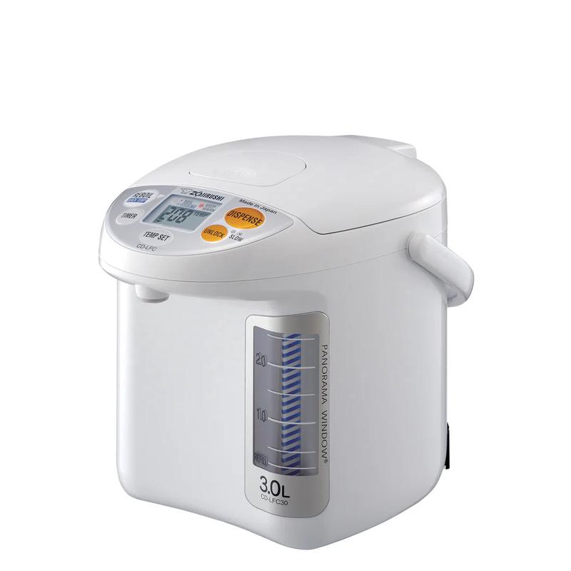 Zojirushi 3L Panorama Window Water Dispensing Pot, White #CD-LFC30