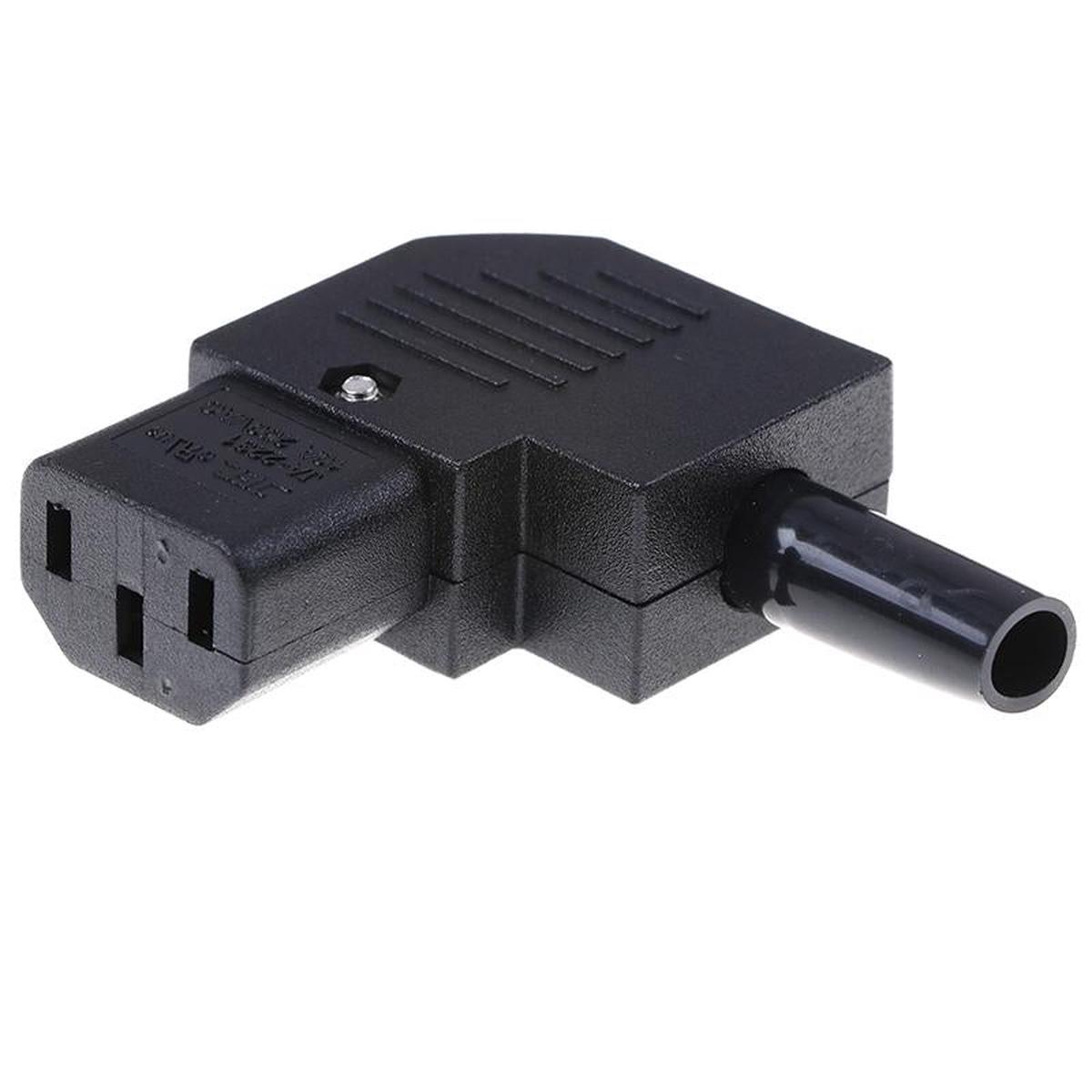 IEC SOCKET C13 IN LINE 90 6A 250V
