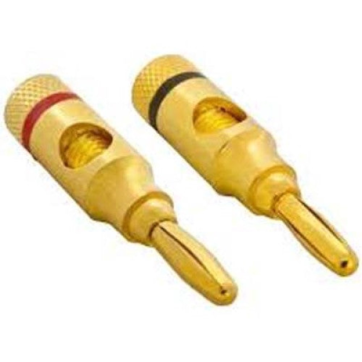 Z-JX-14031 - BANANA PLUG SOL LESS RED/BLK SET OF 2 PCS (2 pcs/pkg)