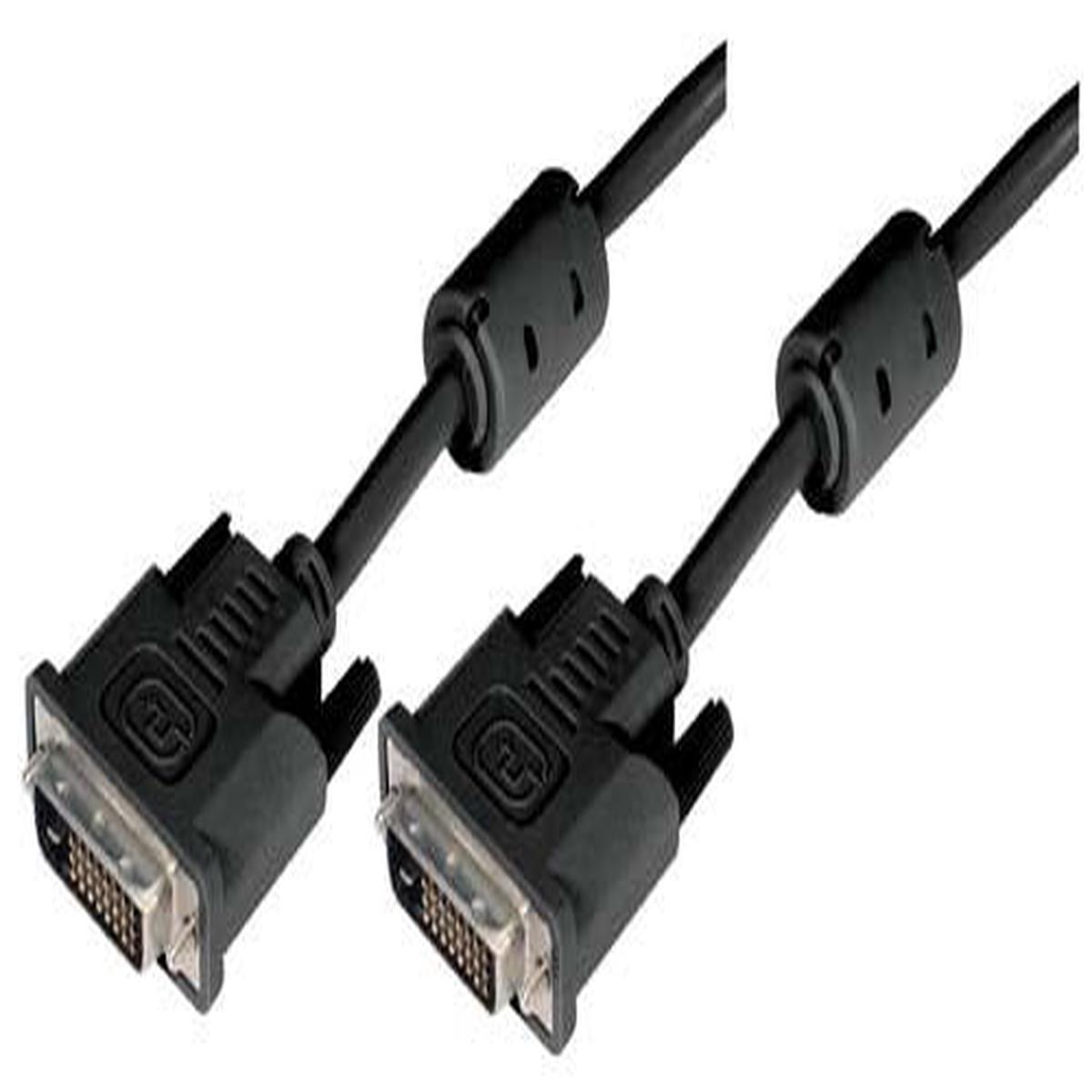 Deluxe DVI-D Dual Link DVI Cable Male/Male w/Ferrite 1.0 ft