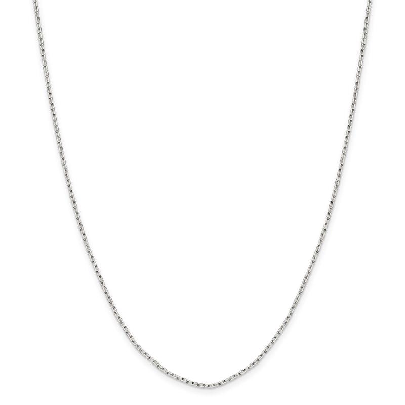 Sterling Silver 1.65mm 8 Sided Diamond Cut Cable Chain